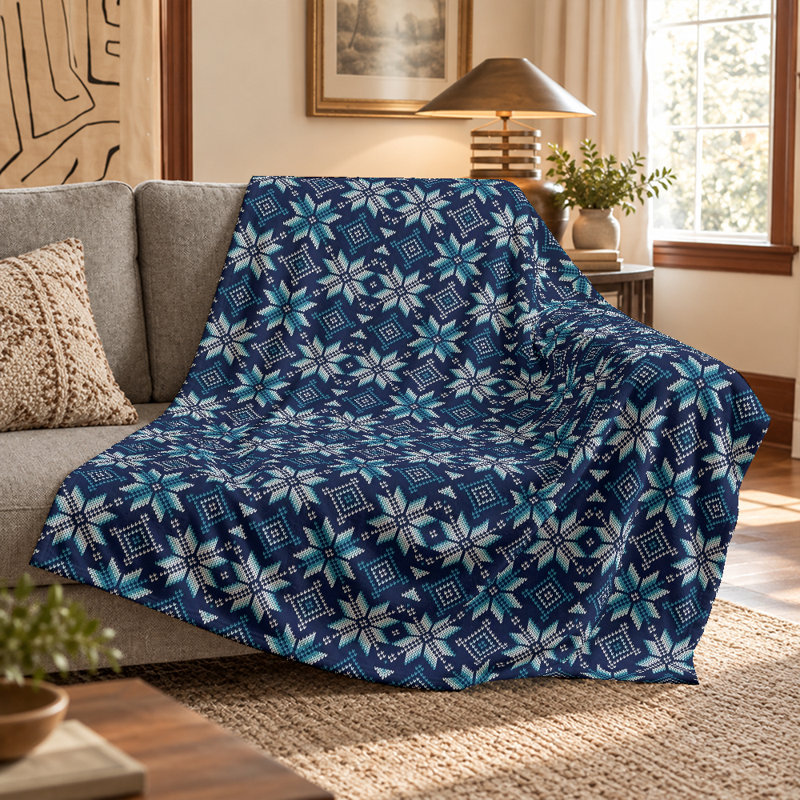 Quilted Throw Blanket, 60x80in
