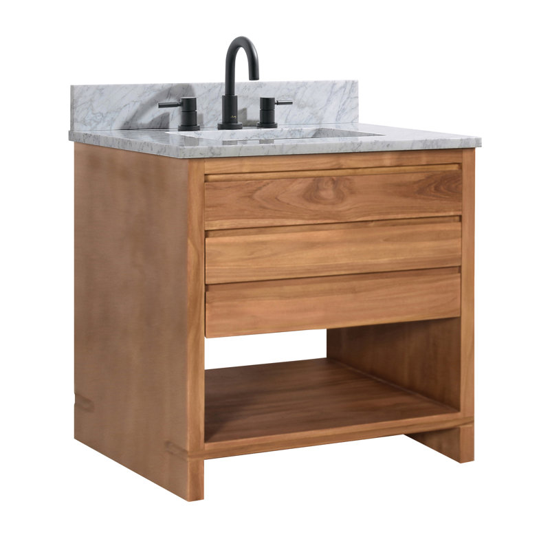 Kai 31'' W Single Vanity, Natural Teak