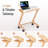 TV Tray Table, TV Dining Table With Casters For Small Spaces, Solid Wood End Table, Sofa Couch Side Table Removable Snack Tray For Coffee Bed Sofa Eating Writing Reading Living Room Bedroom