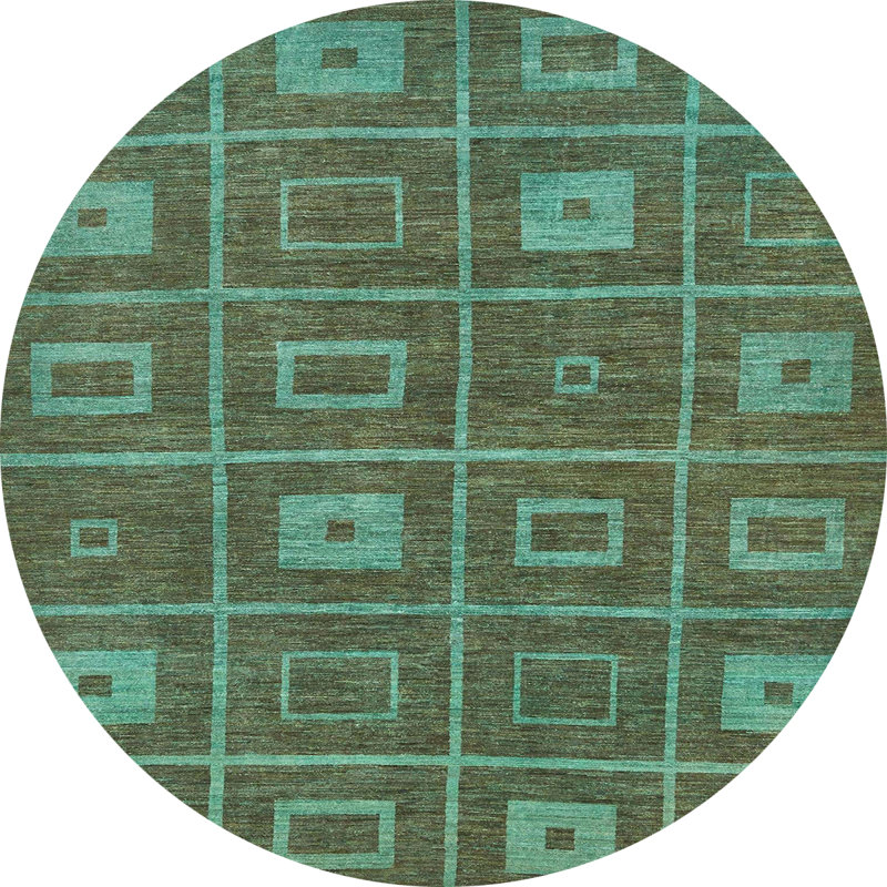 Abstract Indoor Rug, Round 7'