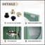 Meuble-lavabo autoportant de 30 pouces avec lavabo, porte en acrylique durable et pieds réglables pour un confort et une protection accrus.-265522665