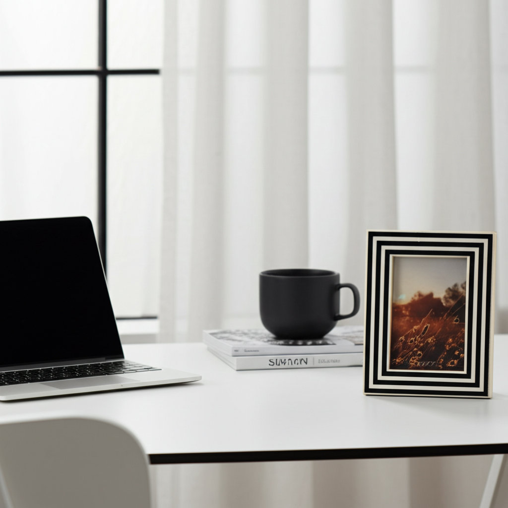 Geometric 4" x 6" Picture Frame
