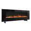 Symple Stuff 127cm W Black Electric Fireplace with 5000 BTU
