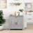 Utility Room Cabinet, Stone Gray - Adjustable Shelf And Drawer For Practical Storage Buffet Table With Design Living Room, Entryway, Kitchen Cabinet