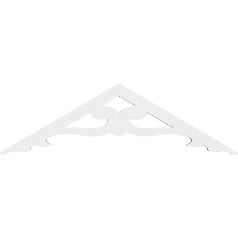 Pignon en PVC de qualité architecturale Brontes, H 10,5 po x l 36 po x P 1 po, 7 / 12