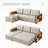 Upholstered Pull Out Sectional Sofa with Storage Chaise-1340171532