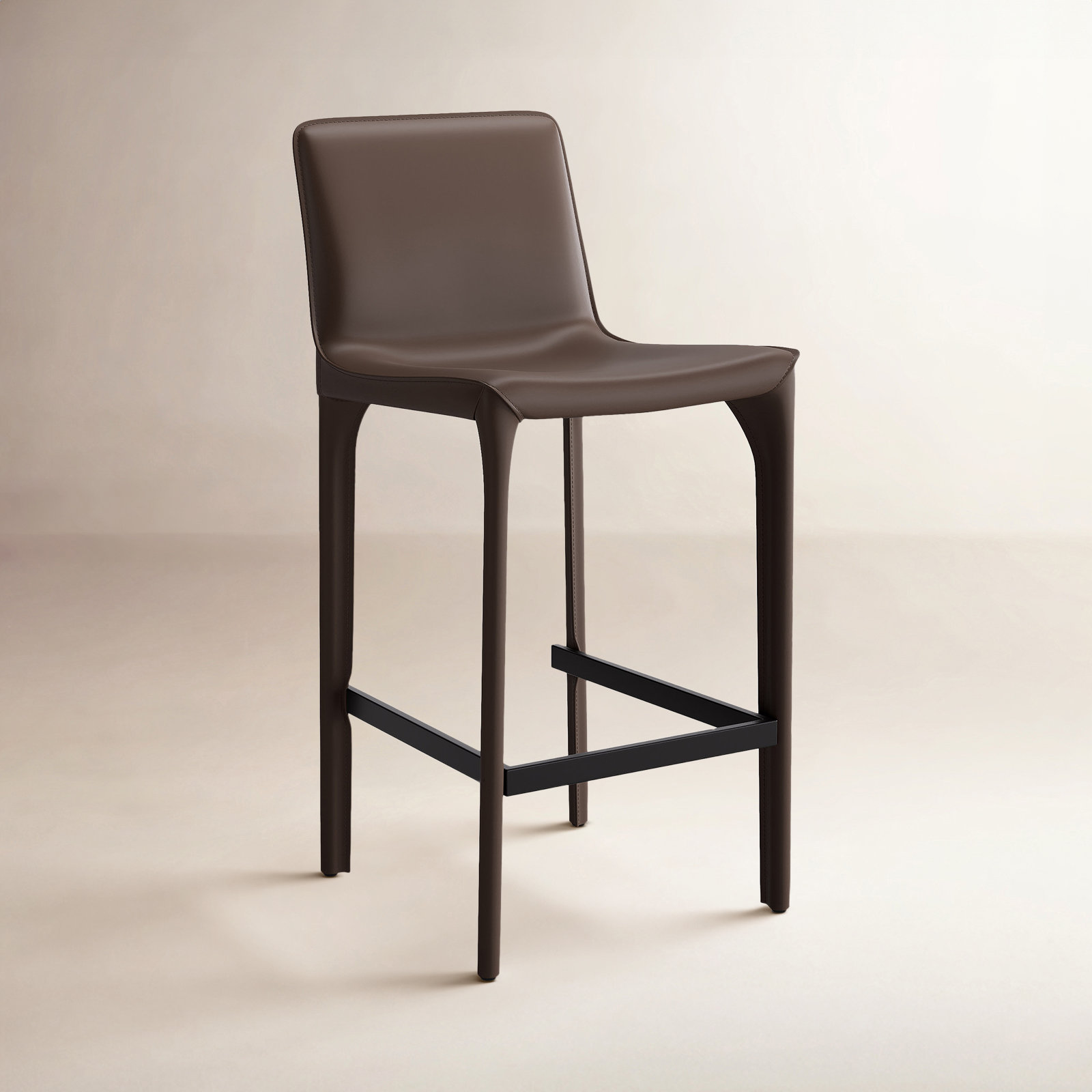 Vannes 26" Bar Stool, Coffee, 1