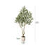 Olive artificielle Ashwell avec pot blanc-155919474