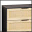 Armoire de rangement 59,6 po à 6 tiroirs avec tiroir en rotin-1020442519