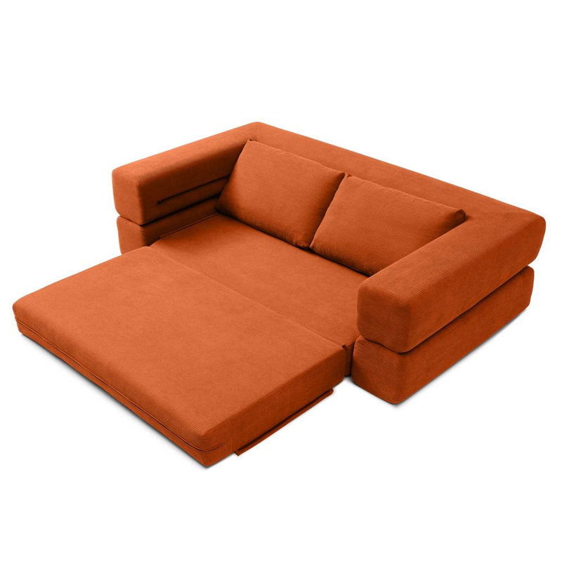 Élégant canapé à usages multiples, Orange