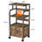 4-tier Mobile Printer Stand With Lockable Casters, Shelves And Iron Pipe-102373978