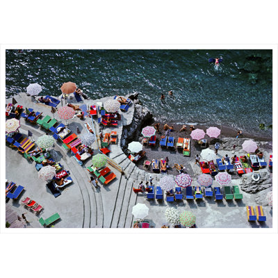 Positano Beach Print by Slim Aarons