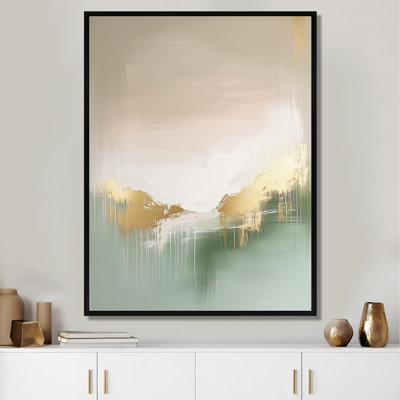 «Blush Gold Glam», art abstrait sur toile, aquarelle abstraite