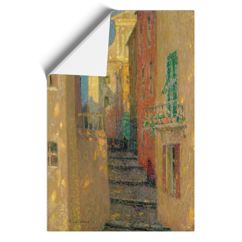 Church Street by Henri Le Sidaner - No Frame Painting, 30cm H x 21cm W x 0.1cm D
