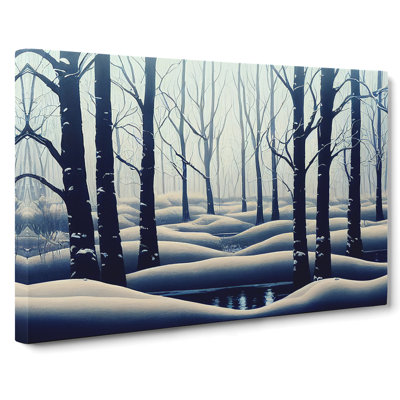 Winter Forest Painting Vol.7 - Wrapped Canvas