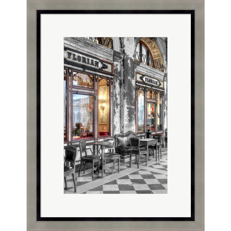 Caffe Florian, Venezia par Alan Blaustein, art mural encadré
