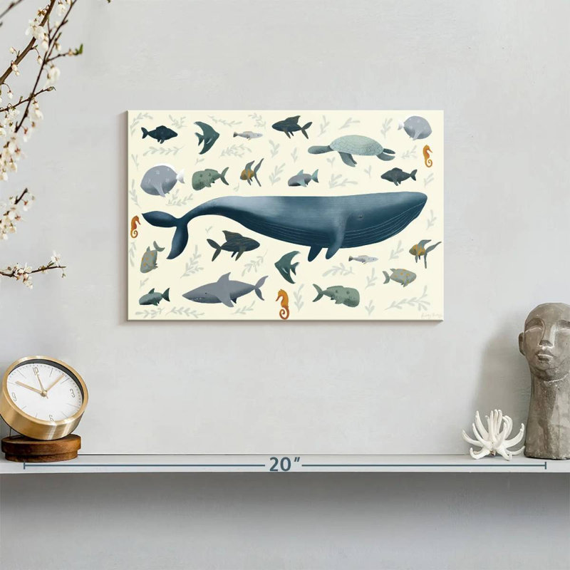 Sea Animals, 8" H x 12" W
