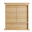 55 x 60 cm Oak Kitchen Wall Cabinet with Double Doors & Adjustable Shelf, Open Shelf Kitchen Cupboard 2-Piece Wall-Mounted Storage Cabinet for Dining Room Breakroom