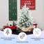 Petit arbre de Noël avec 355 pointes, branches en PE / PVC enneigées, 14 pommes de pin et 14 baies rouges