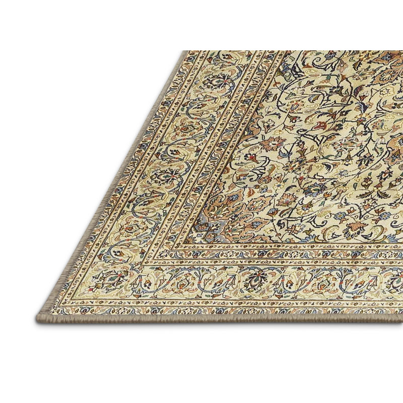 Tapis 100% traditionnel lavable à la machine 3904, Rectangle 7 pi x 10 pi