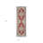 8' Red Medallion Power Loom Runner Rug