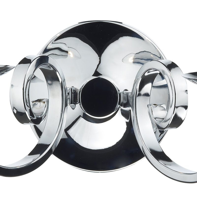 Ameche Candle Wall Light, Polished Chrome