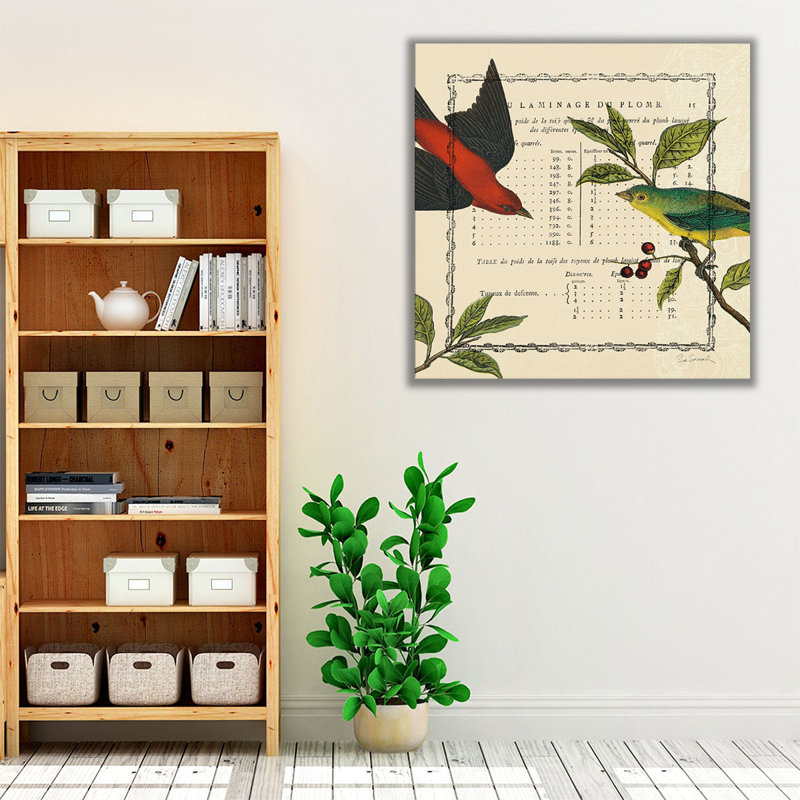 «Summer Pages I», reproduction d'art sur toile, H 16 po x l 16 po