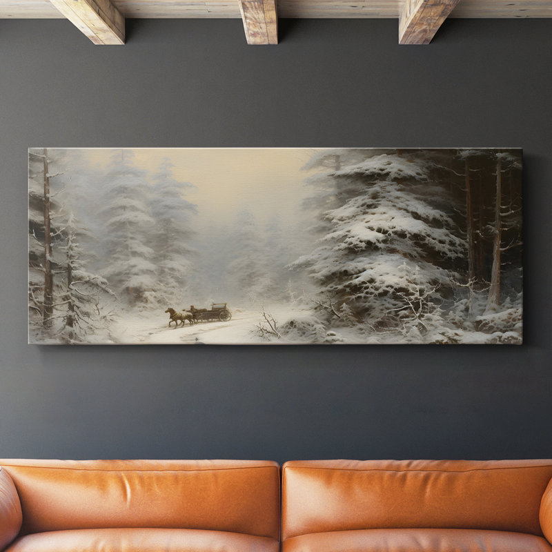 Série paysage - CML XXXI - Toile tendue avec châssis - Prêt à être accroché, H 12 po x l 30 po