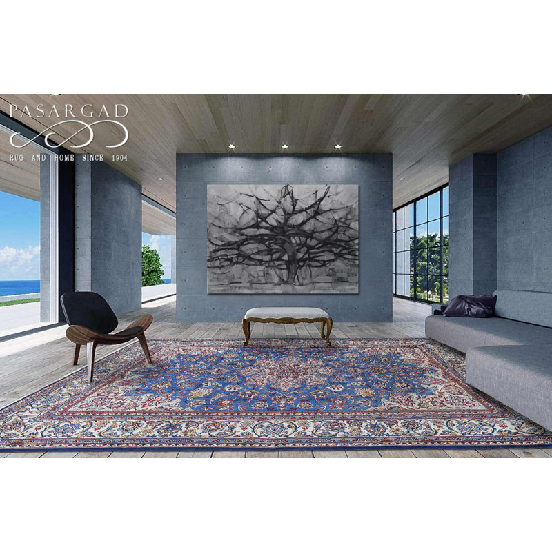 Fine Hand knotted Persian Isfahan 6'8"x9'6"