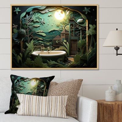 «Bath Fresh Oasis I - Bath & Laundry Wall Art Living Room»