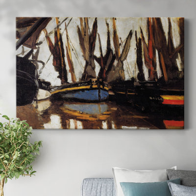Fishing Boats (study), 1866-Gallery Wrapped Canvas