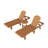 Geoff Outdoor Chaise Lounge with Table-1946455566