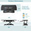 Convertisseur de bureau électrique debout de 48 po VersaDesk PowerPro avec réglage de la hauteur par bouton-poussoir et port de charge USB, noir-890076998-890077005