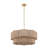 23.2" 6-Light Scalloped Rope Drum Chandelier-1664452976-1664452983