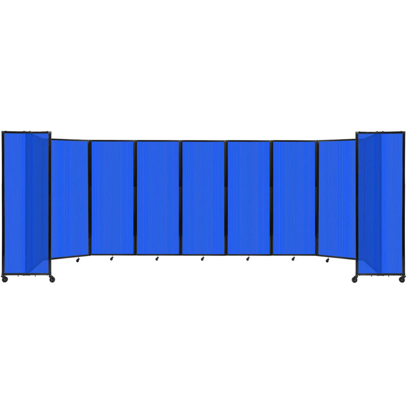 Cloison murale en polycarbonate 360, H 90 po x l 300 po, Bleu