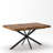 Retro Rectangular Stretch Dining Table with Integrated Storage Function-530186473