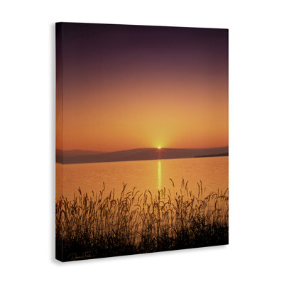 Deep Orange Sunset Canvas Wall Art by Dennis Frates