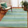 Mullican Striped Handmade Tufted Wool Blue Area Rug