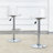 Modern Minimalist Bar Chairs And Bar Stools. Can Rotate 360 ° And Adjust Lifting. PET Backrest And PU Seats. Set Of 2. Suitable For Bars, Restaurants, And Front Desk Cashiers. W1151P172644