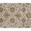 Tapis ivoire et doré de haute qualité noué à la main