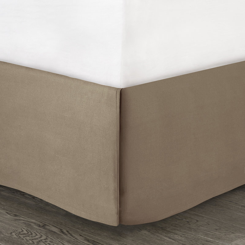 Ensemble d'édredon en imitation suède 7 pièces Boone, Édredon de très grande taille et 6 pièces suppl, Brun clair