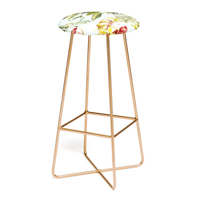 Marta Upholstered Faux Leather Counter Stool