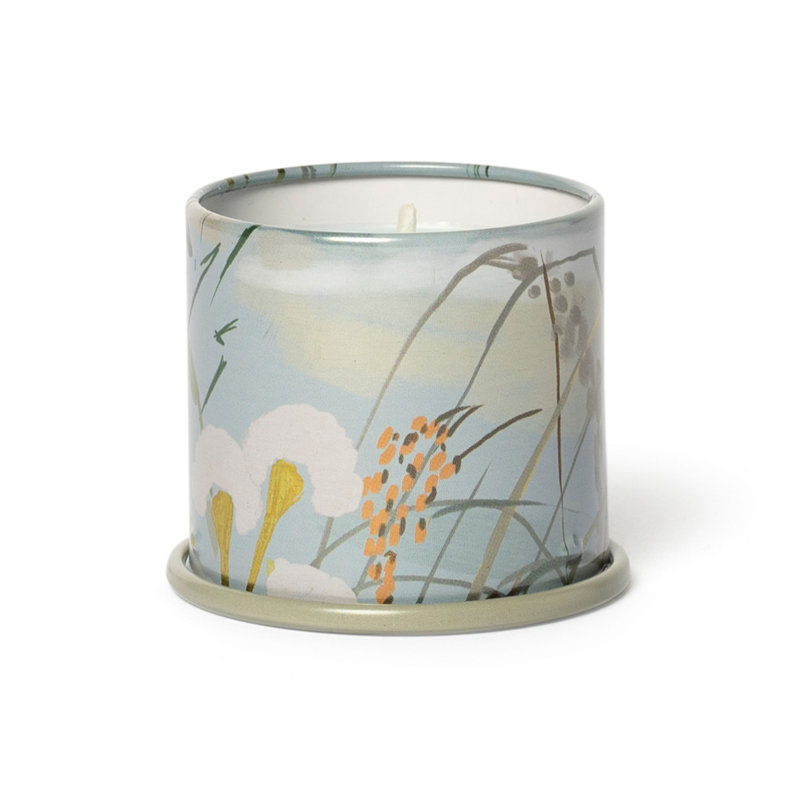 Fresh Sea Salt Scented Soy Candle in Decorative Tin