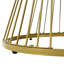 Jehiah  Golden Iron Frame 27.5"Round Coffee Table with  Marble Grain Table Top