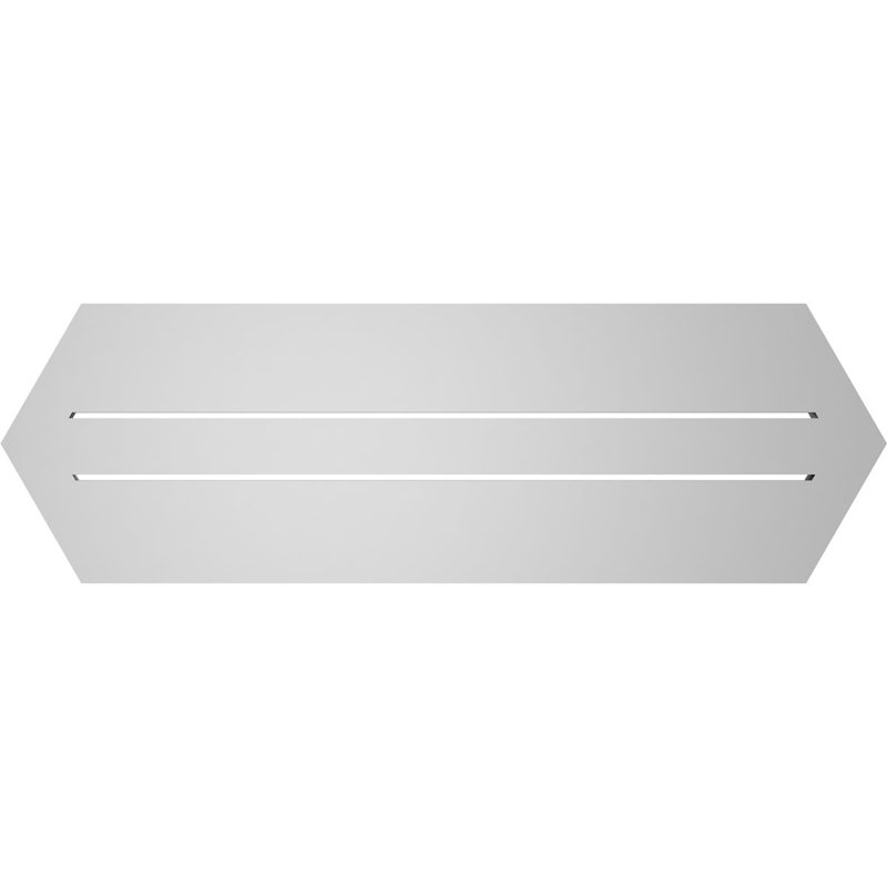 Évent horizontal fonctionnel à pignon en uréthane à surface horizontale Signature, H 12 po x l 38 po x P 2 po
