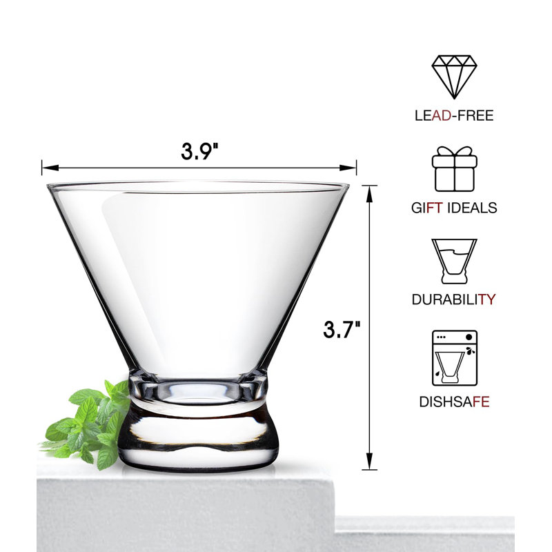 Ensemble de 4 verres à cocktail Martini
