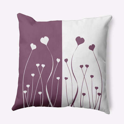 Coussin décoratif en polyester floral