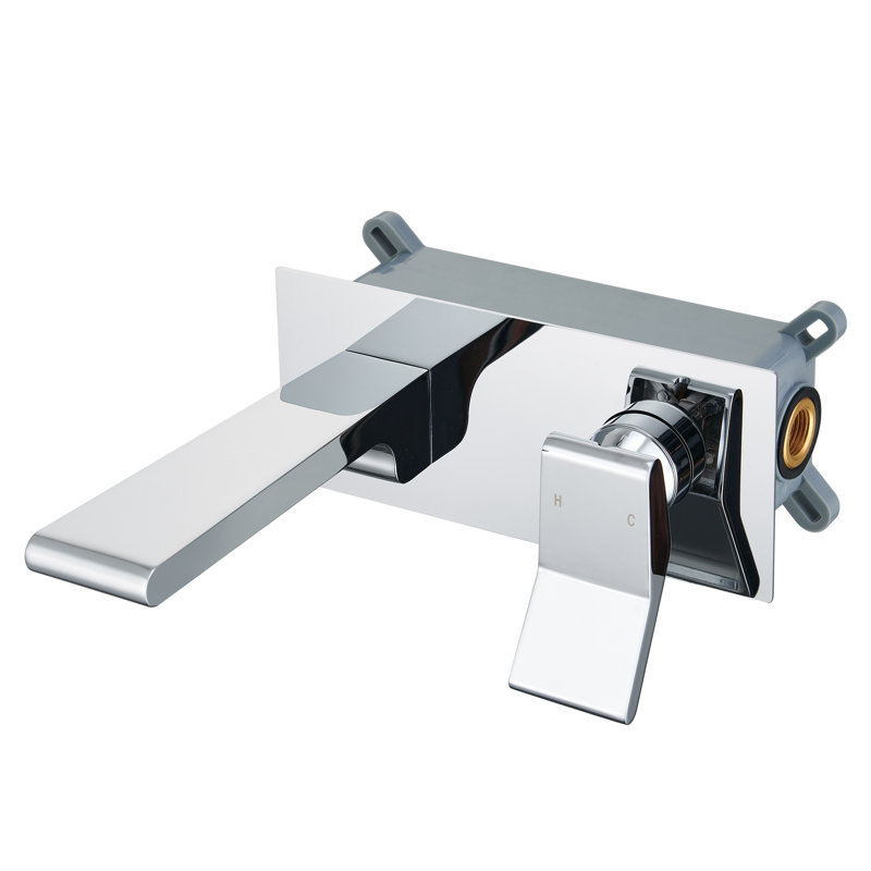 Robinet pour salle de bain à un trou Jakii, Chrome