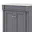 Meuble-lavabo chic 24 po avec lavabo sur le dessus et armoire de rangement à 2 niveaux-46375571-46375588