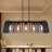 5-light Felt Linear Chandelier Kitchen Island Chandelier Linear Light Fixture For Dining Room